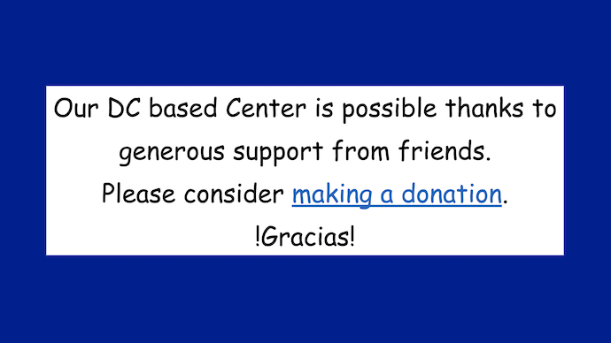 Our DC based Center is possible thanks to generous support from friends.