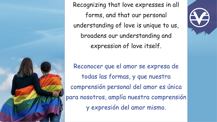 Recognizing that love expresses in all
forms, and that our personal
understanding of love is unique to us,
broadens our understanding and
expression of love itself.