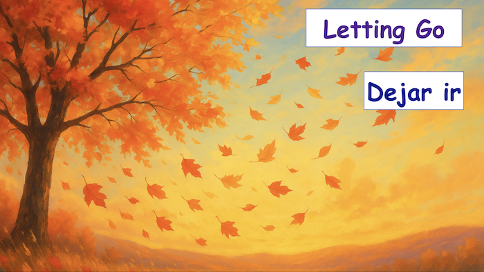 Letting Go
Drawn fall tree with falling leaves