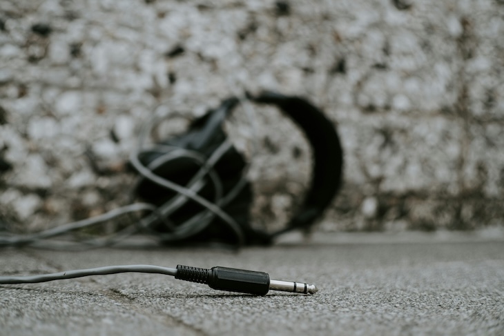 Unplugged headphones