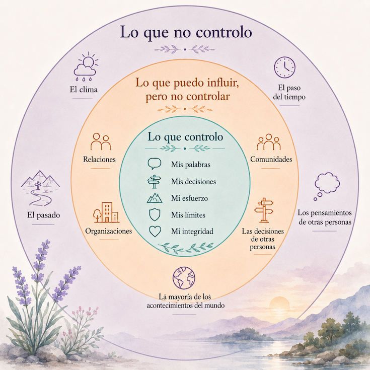 Control/Influence/Not-Control circle