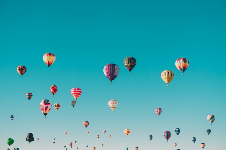 Multiple hotair baloons